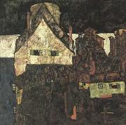 Egon Schiele The Small City I (Dead City VI) (mk12) oil painting on canvas